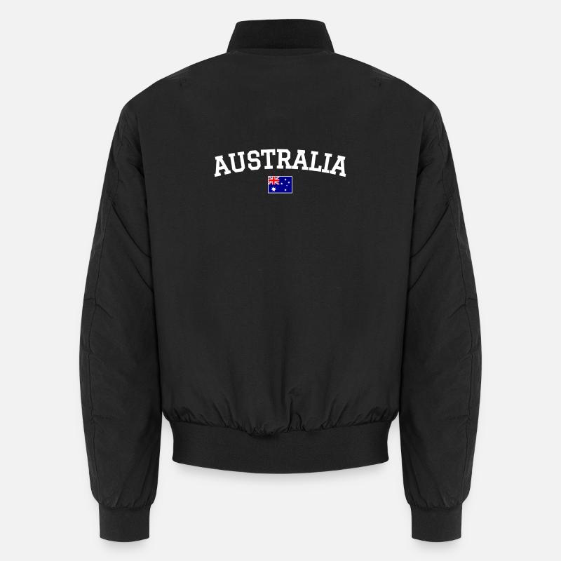Australia Flag Design White Unisex Bomber Jacket