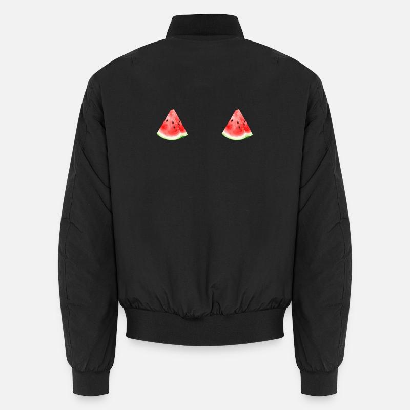 Watermelon Watermelon - Unisex Bomber Jacket - black