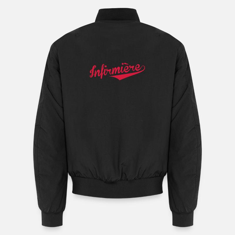 Nurse PKrankenschwester Infirmier Infirmière - Unisex Bomber Jacket - black