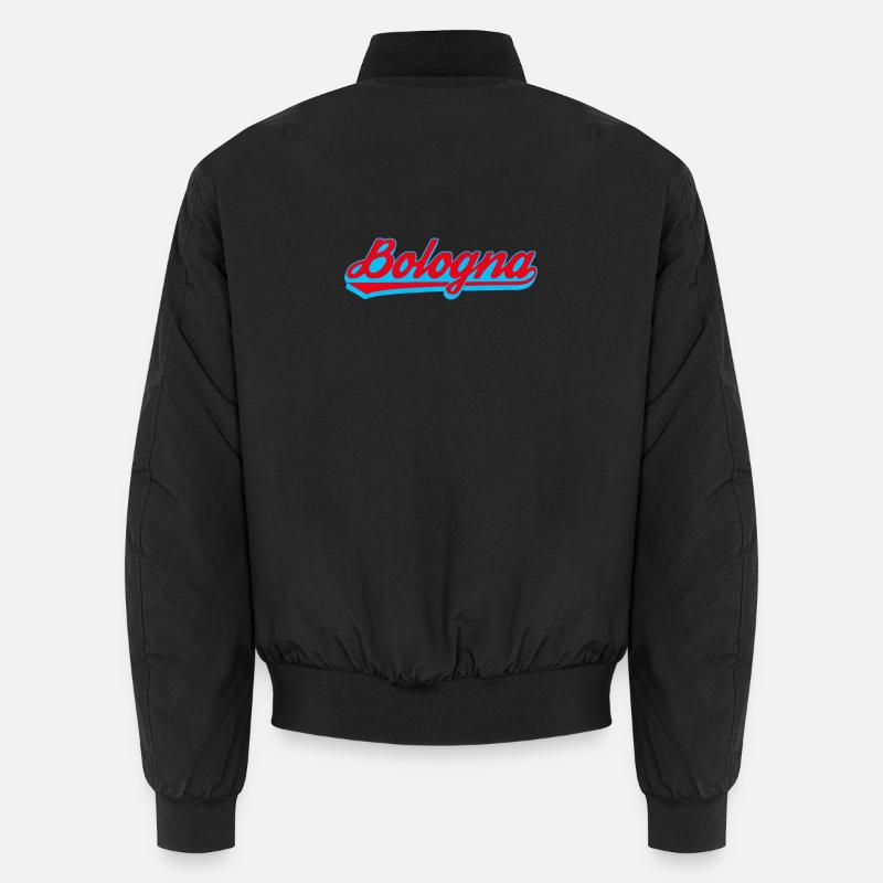 Bologna Neon Script Logo - Unisex Bomberjacke - Schwarz