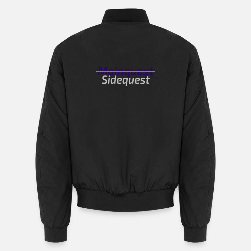 Sidequest Mode on - Unisex Bomberjacke - Schwarz