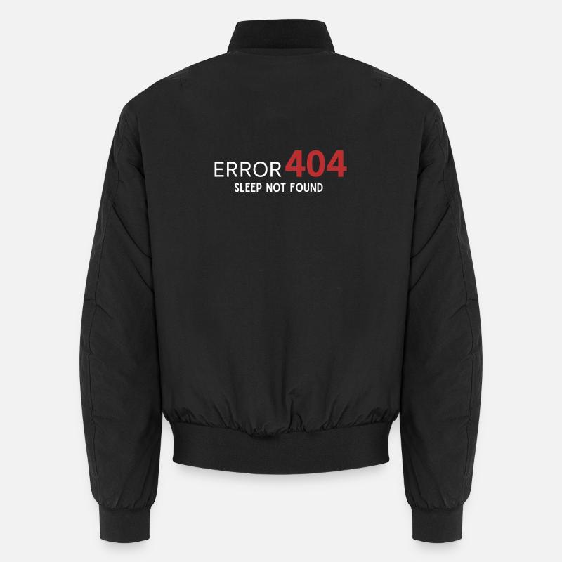 Error 404 Sleep Not Found – Pattern for Developers Unisex Bomber Jacket