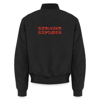 Tomatenexperte Tomatenzucht Gartenarbeit - Unisex Bomberjacke - Schwarz - Hinten - AI Model Male 185 light (185cm)