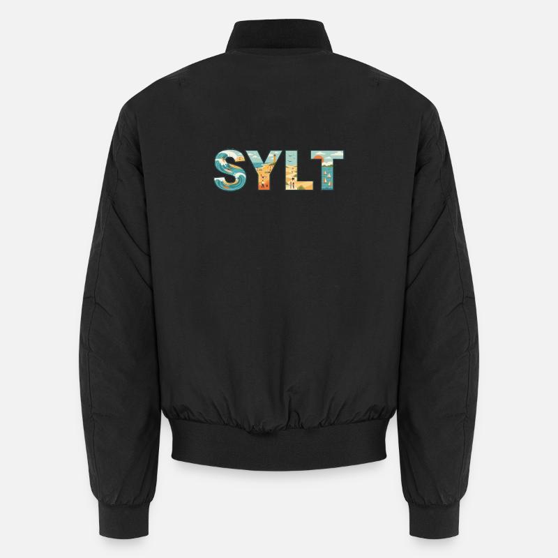 SYLT – Inselleben im Buchstaben-Design Unisex Bomberjacke