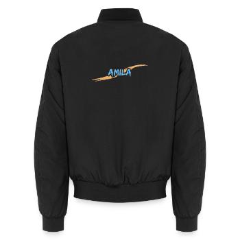Amila Amila - Bomber unisexe - noir - Dos - AI Model Male 185 light (185cm)