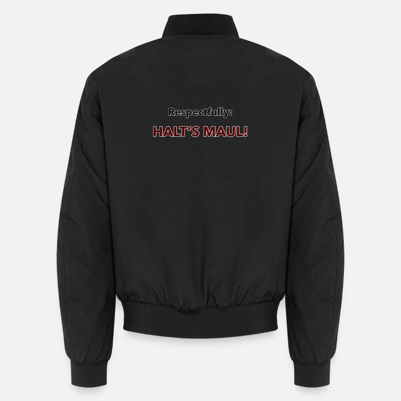 Mit Respekt Statement der besonderen Art Unisex Bomberjacke