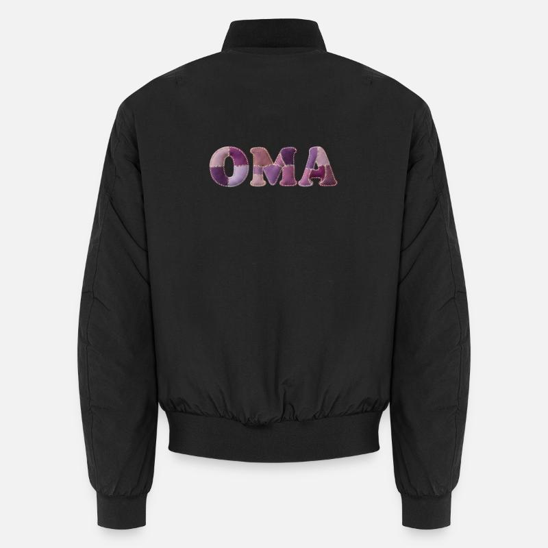 Idée cadeau pour design de tissu patchwork OMA Bomber unisexe