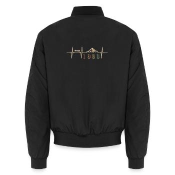 Street Rétro 30 Ans Trentaine Cadeau 1996 - Bomber unisexe - noir - Dos - AI Model Male 185 light (185cm)