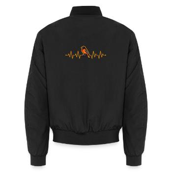 Battement de cœur d’un oriole - Bomber unisexe - noir - Dos - AI Model Male 185 light (185cm)
