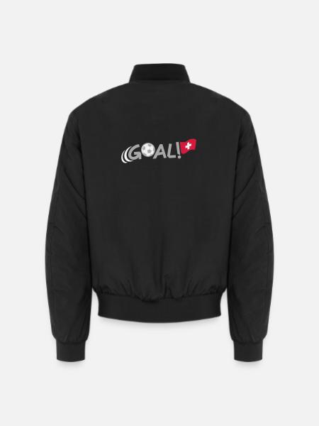 GOAL for Switzerland - Unisex Bomberjacke - Schwarz