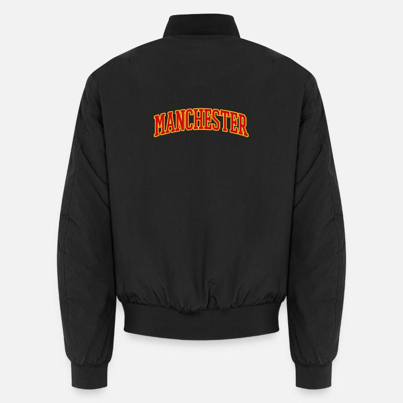 Manchester Varsity Lettering Unisex Bomber Jacket