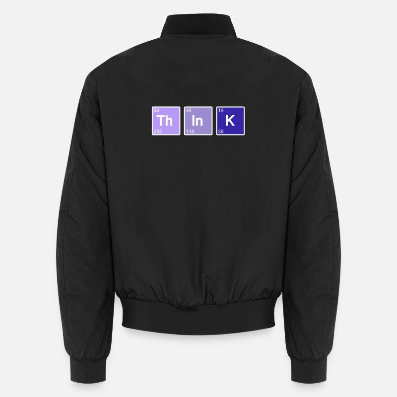 Think (blue) Unisex Bomber Jacket