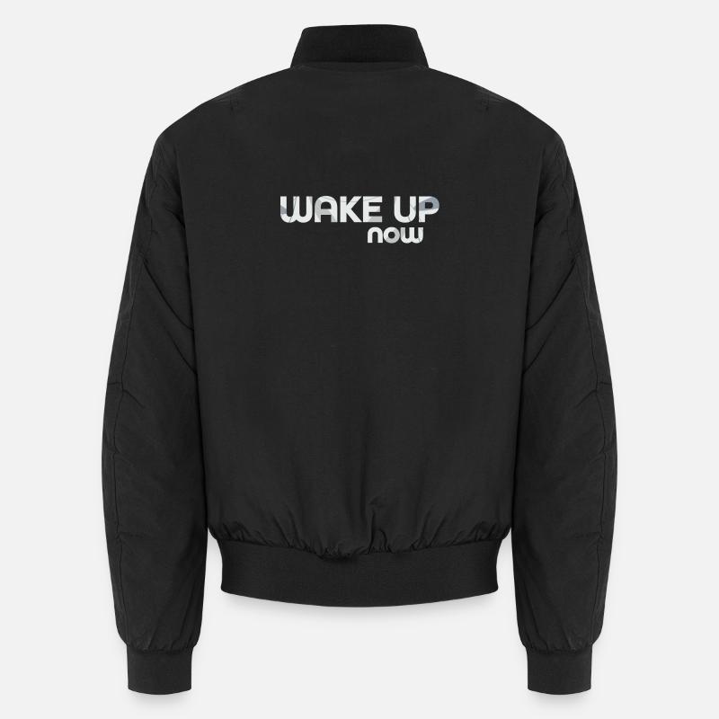 Wake up now Unisex Bomber Jacket