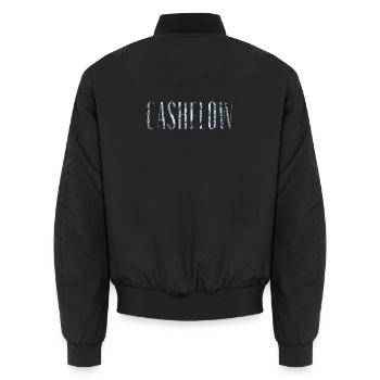 Cashflow Finance Investor Wealth Mindset Tee - Unisex Bomber Jacket - black - Back - AI Model Male 185 light (185cm)
