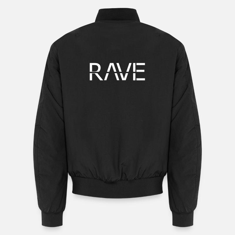 Raver Design Rave Festival Techno - Bomber unisexe - noir