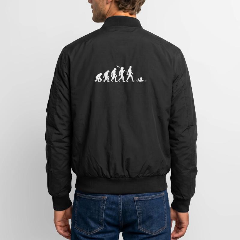 Evolution - Ice baths - Winter bathing - Ice bathing Unisex Bomber Jacket