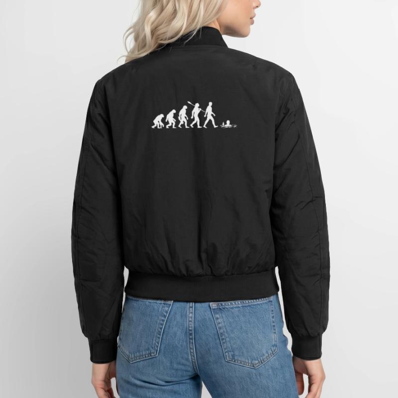 Evolution - Ice baths - Winter bathing - Ice bathing Unisex Bomber Jacket