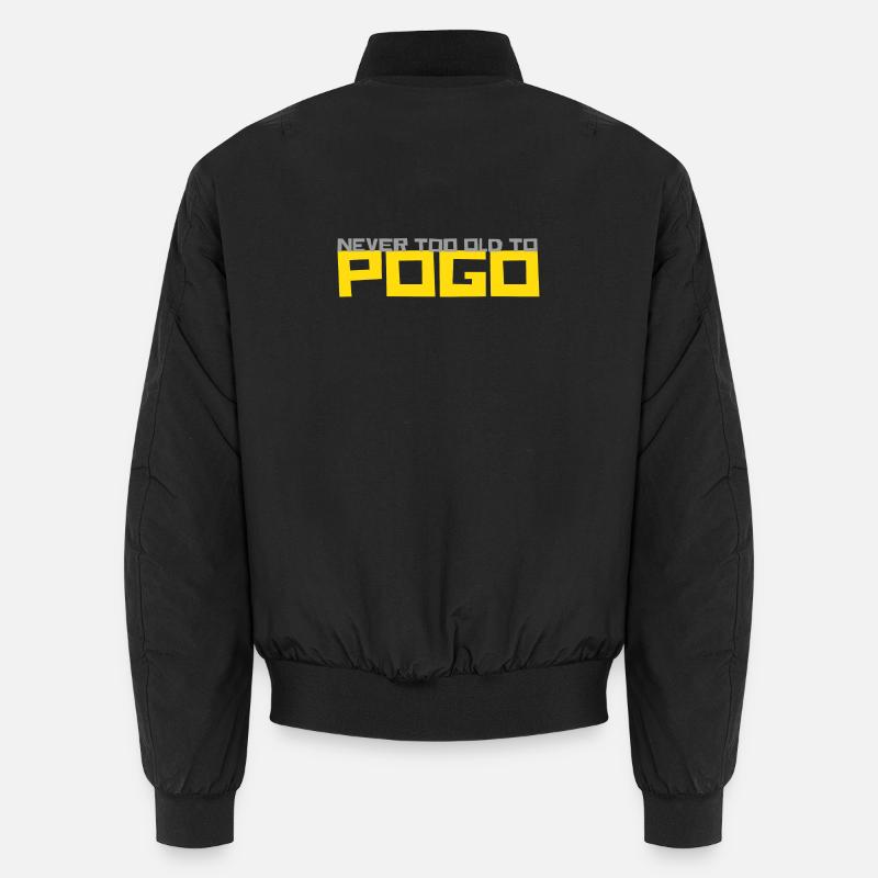 never too old to pogo Unisex Bomberjacke