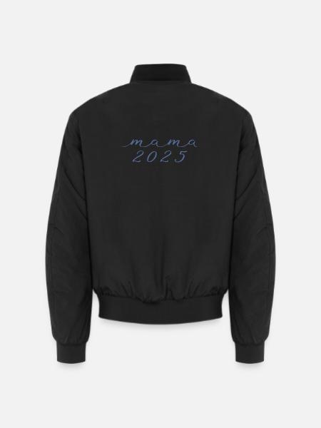 Mom 2025-Mother's Day2025 - Unisex Bomber Jacket - black