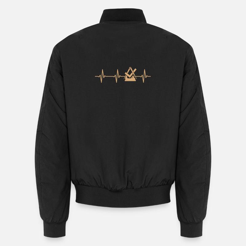 Carpenter Carpenter Guild Sign Heartbeat Unisex Bomber Jacket