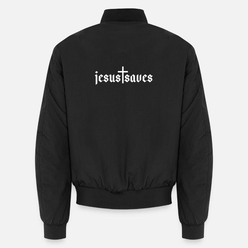 Jesus Saves Unisex Bomberjacke