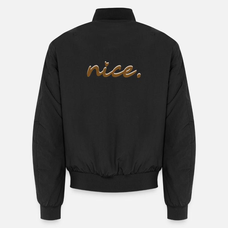 Belle (brune avec une ombre claire) - Bomber unisexe - noir