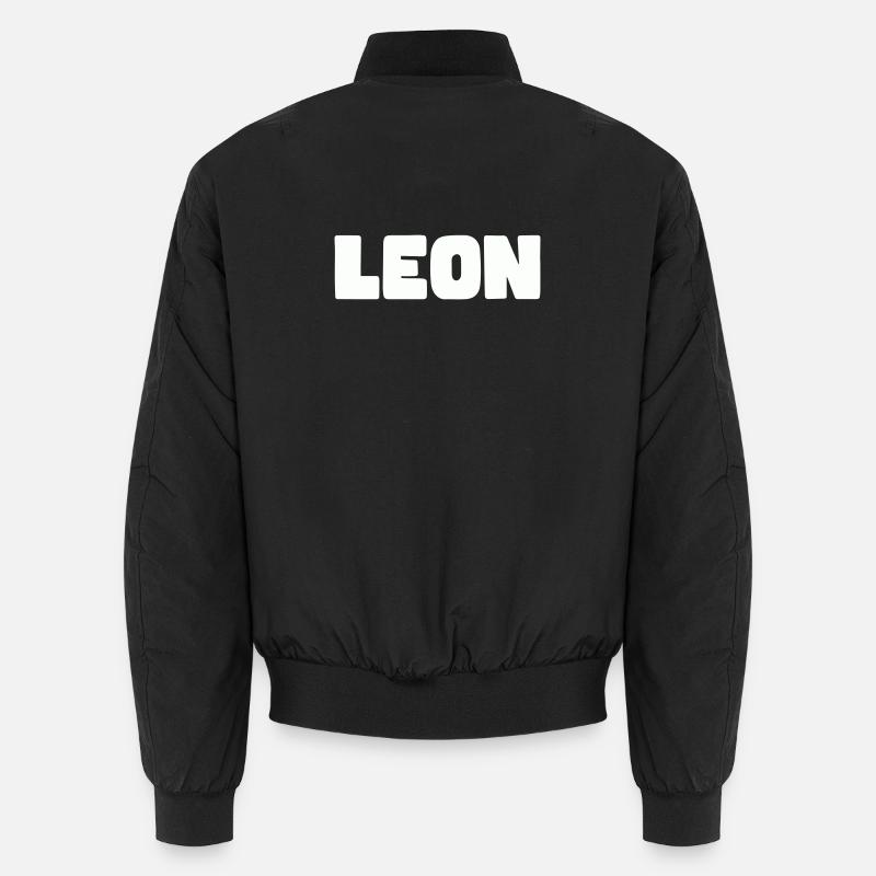Leon Name Unisex Bomberjacke