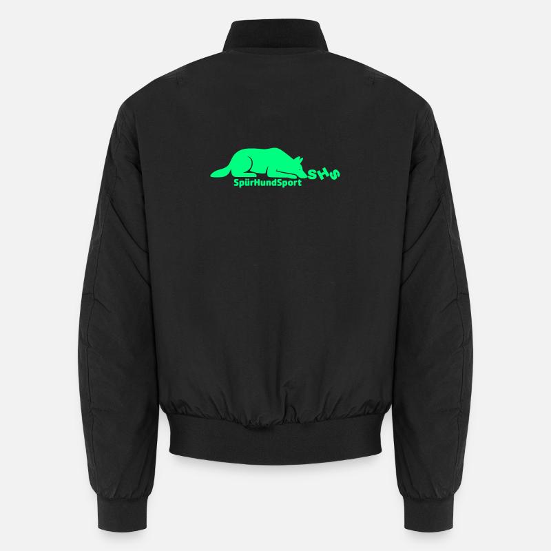 SHS Logo grün - Unisex Bomberjacke - Schwarz