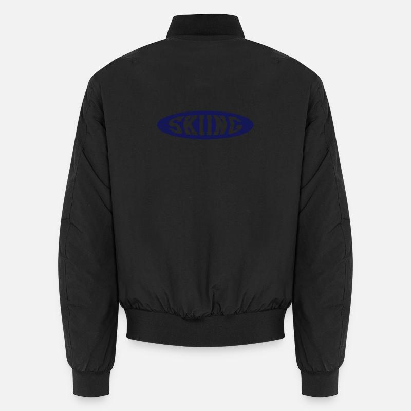 Skiing - Unisex Bomber Jacket - black