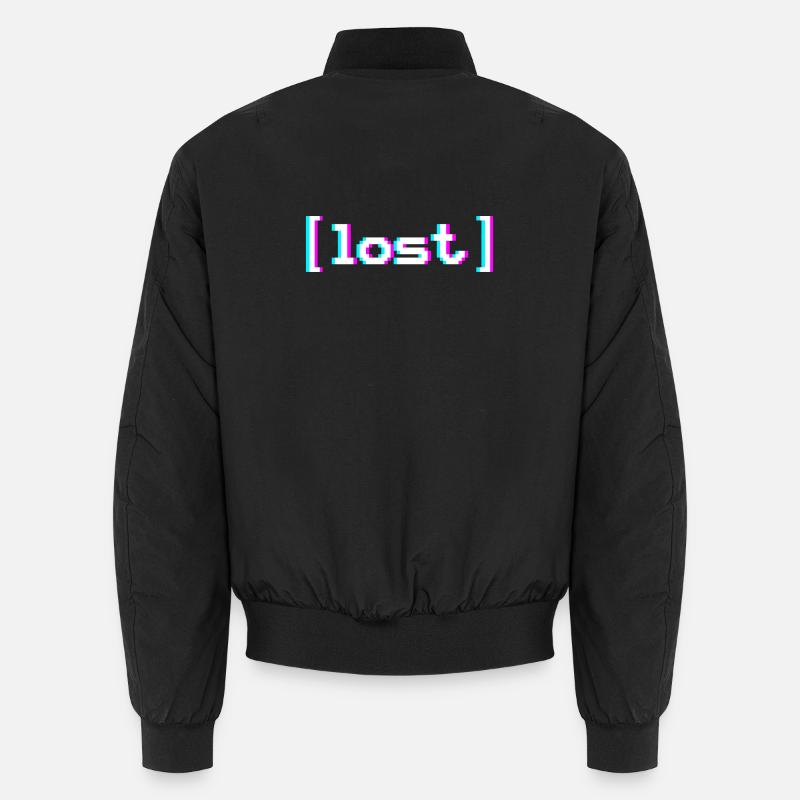 Lost Vaporwave - Unisex Bomber Jacket - black