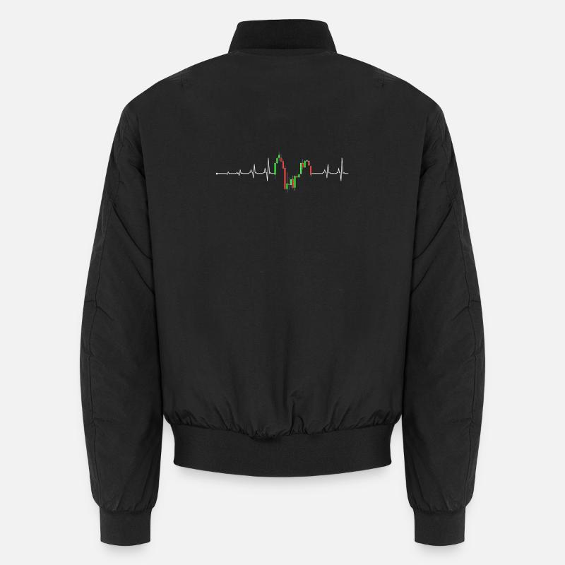 Herzschlag-Chart Neon Unisex Bomberjacke