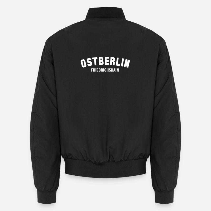 FRIEDRICHSHAIN Berlin - Unisex Bomberjacke - Schwarz