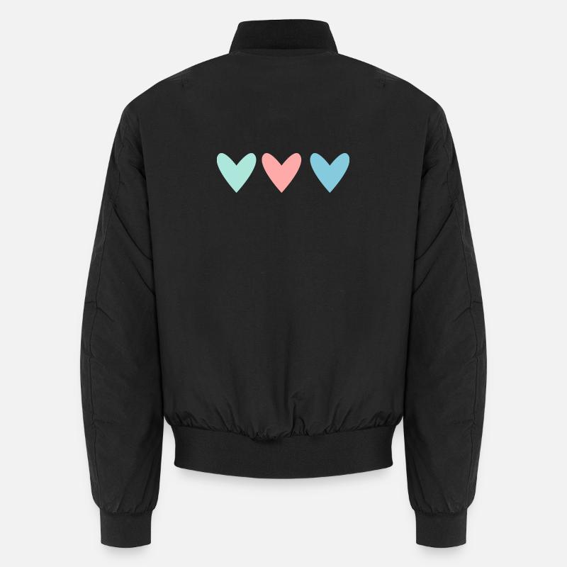 COEUR. COUPLE. SAINT VALENTIN. JUST MARRIED. EVJF. Bomber unisexe
