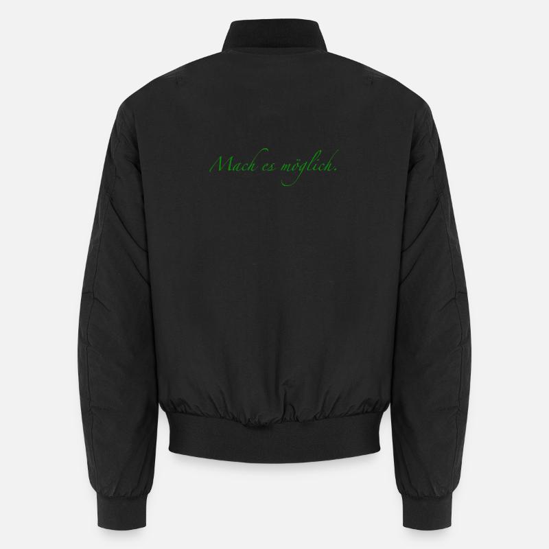 Make it happen - Unisex Bomber Jacket - black