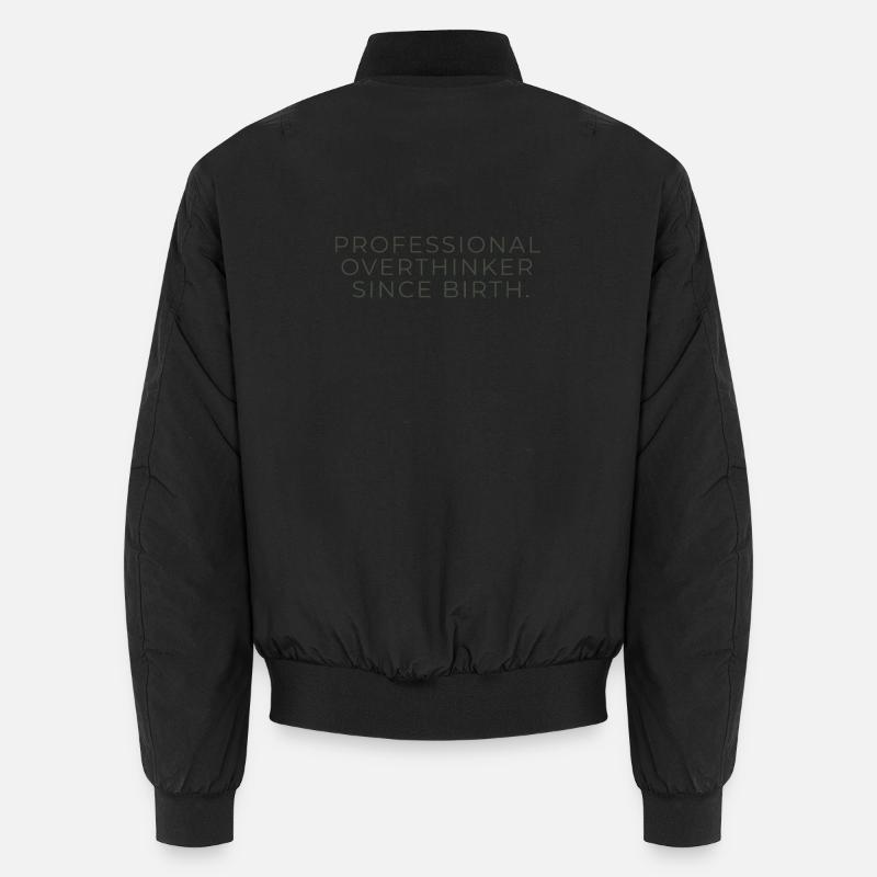 Professional Overthinker Since Birth – Minimalist Unisex Bomberjacke