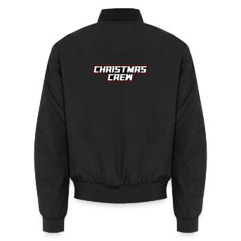 Christmas Crew Weihnachten - Unisex Bomberjacke - Schwarz - Hinten - AI Model Male 185 light (185cm)