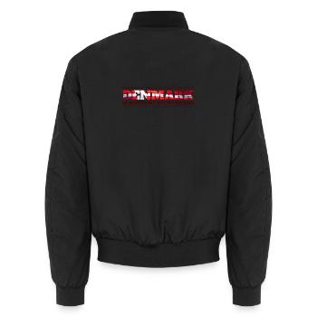 Le Danemark : Là où mon histoire a commencé - Bomber unisexe - noir - Dos - AI Model Male 185 light (185cm)