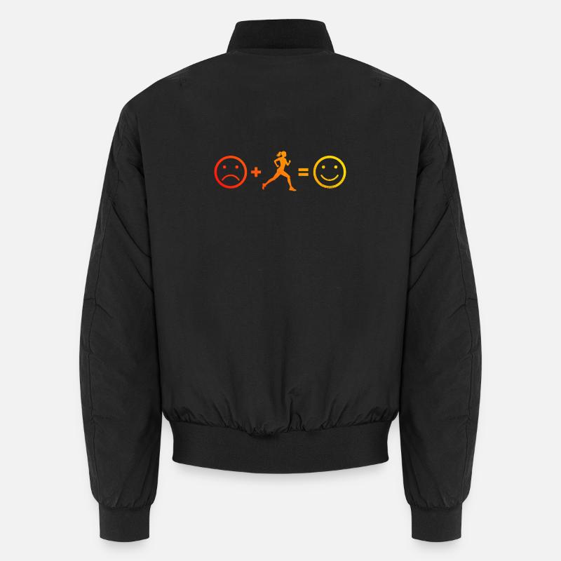 Gift idea for a running with running Unisex Bomber Jacket