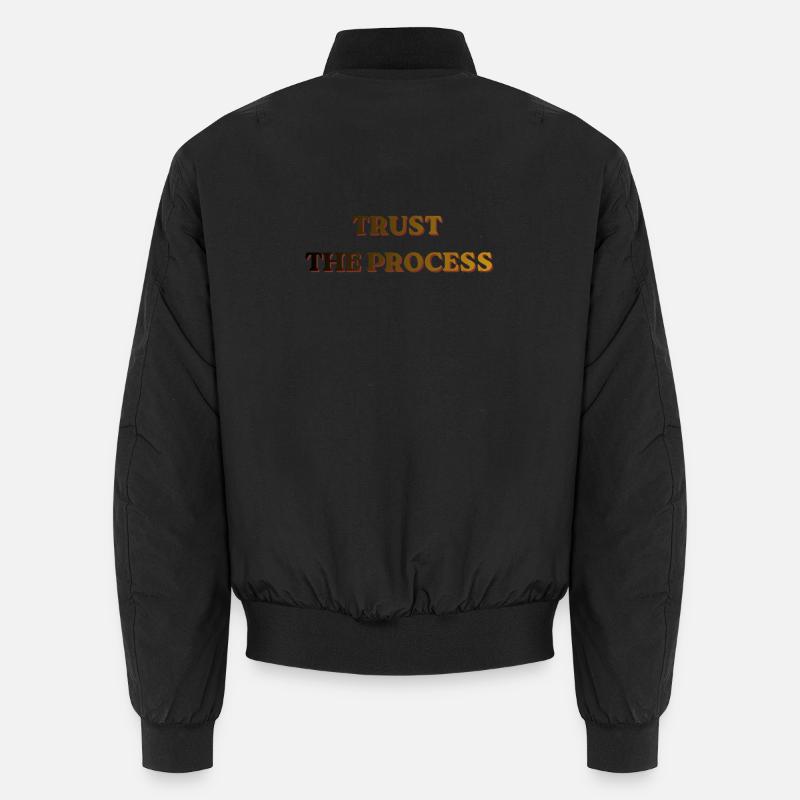 Bannière vintage Trust The Process Bomber unisexe