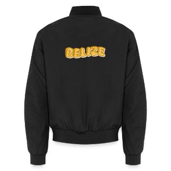 Comic Belize - Unisex Bomberjacke - Schwarz - Hinten - AI Model Male 185 light (185cm)