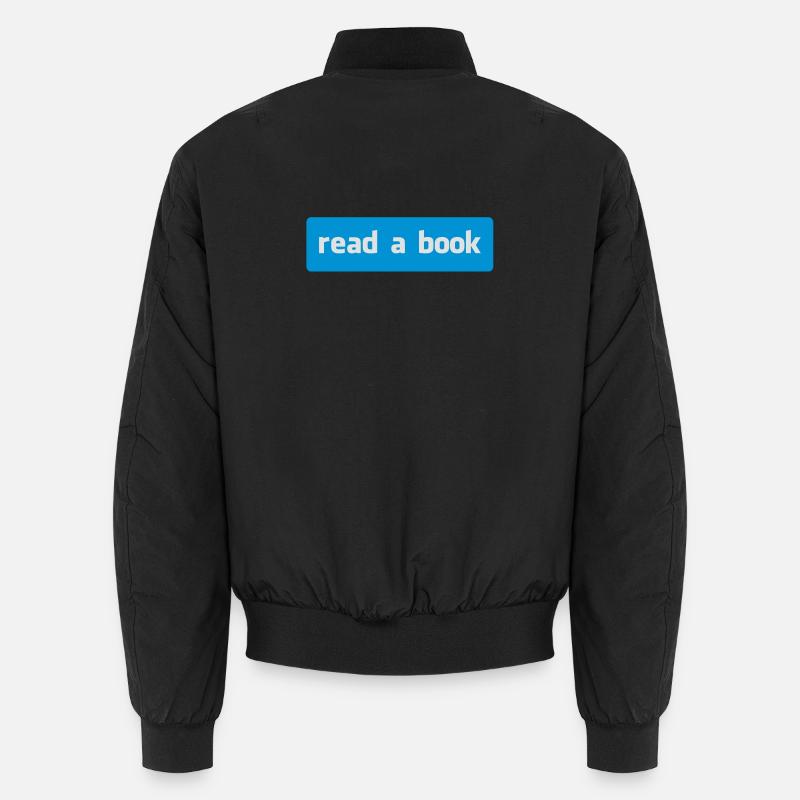 read a book - Unisex Bomberjacke - Schwarz
