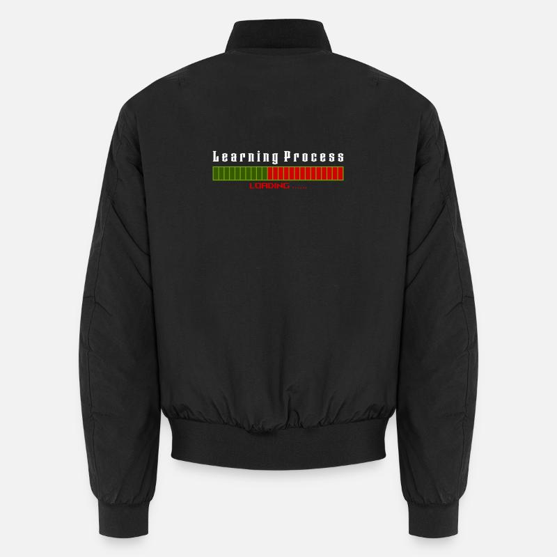 Learning Process Loading black shirt - Unisex Bomberjacke - Schwarz