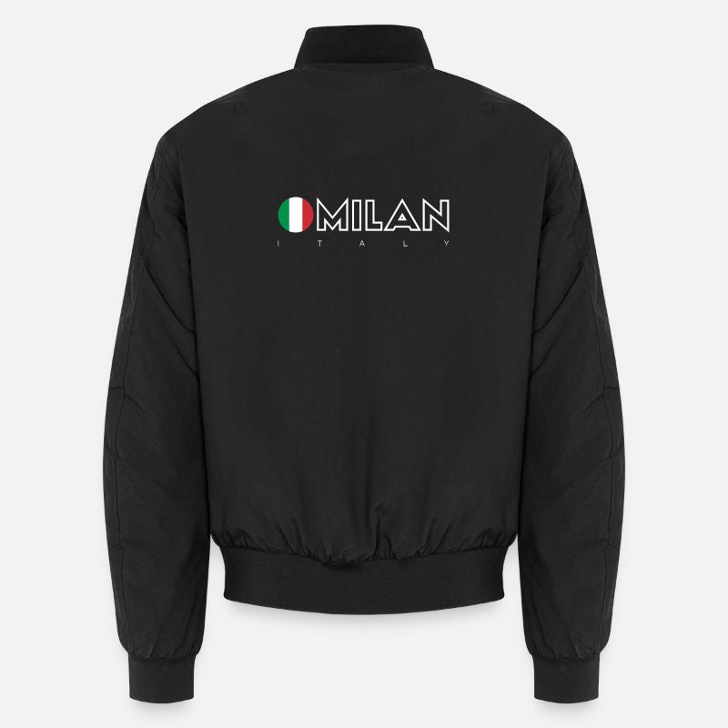 Milan - Bomber unisexe - noir