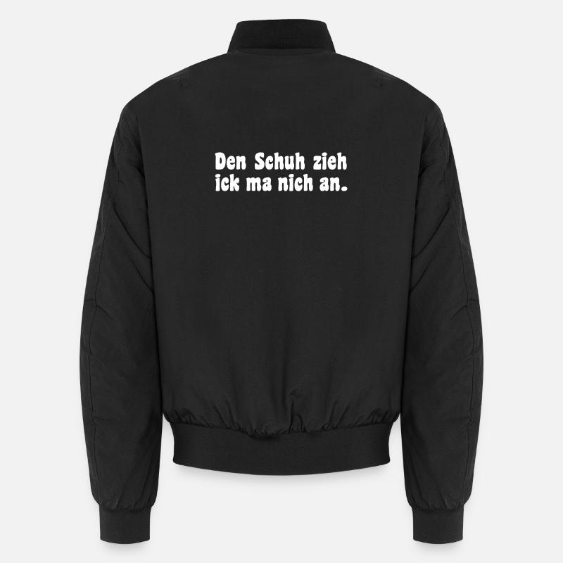 Berlin dialect saying - Unisex Bomber Jacket - black