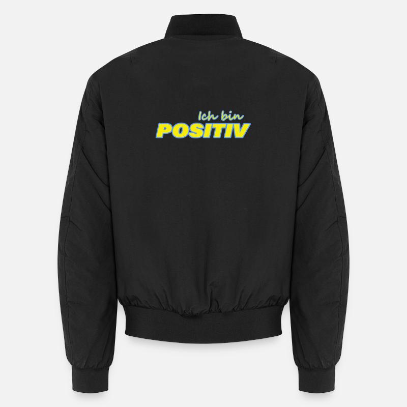 POSITIVE - Unisex Bomber Jacket - black