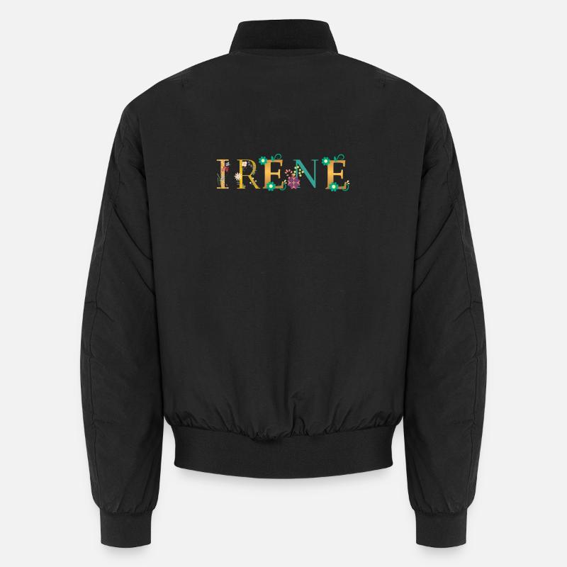 Nom IRENE Orné de fleurs Bomber unisexe