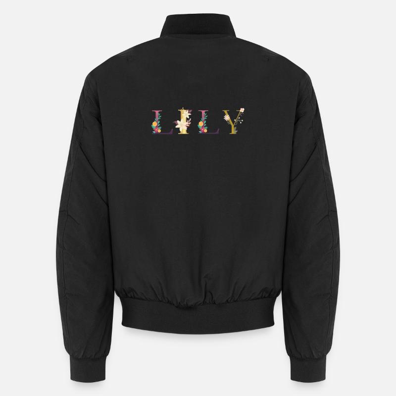 Nom de LILY décoré de fleurs Bomber unisexe