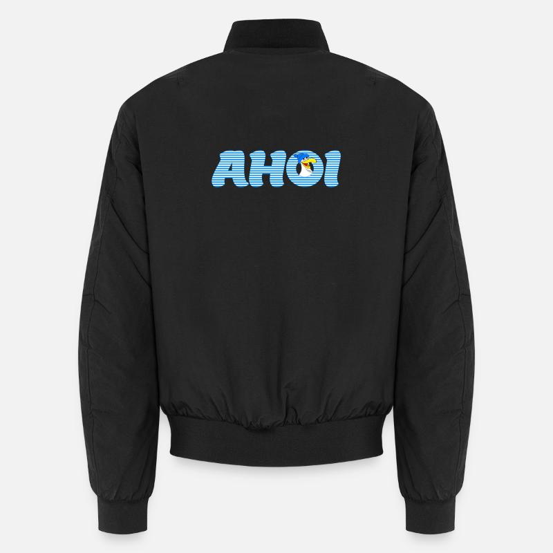 Ruf Ahoi mit Möve Unisex Bomberjacke