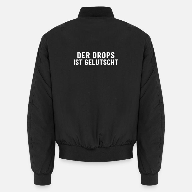 The drop is sucked - Unisex Bomber Jacket - black