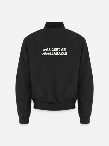 was geht ab vanillabacke - Unisex Bomberjacke - Schwarz